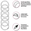 100pcs Stainless Steel Key Ring 152025283035mm Round Flat Line Split Rings Keyring For Jewelry Making Keyfob DIY Keychains 240510