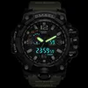 SMAEL Brand Luxury Military Sports Watches Men Analógico LED Digital Watch Man impermeable Pantallas duales de pulsera X0625 320N