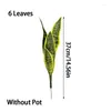 Decoratieve bloemen 32/37 cm kunstmatige sappige planten nep sansevieria indoor tijger bont tropische faux slangplant bonsai kantoor balkon