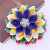 Brooches Quality Layers Ribbon Corsage Flower OES Soror Pin Brooch Order Eastern Star Mason Members Jewelry