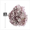 Decoratieve bloemen 19 cm Silk Hydrangea Kunstmatige bloemenhoofden voor huwelijksfeest Home Gardendecoratie Diy Arch Achtergrond Wall Carft