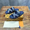 Designer Sandaler Venice Sandaler Fashion Men Oasis Mule Slippers Luxury Calfskin Leather Cross Sandal Summer Mirabeau Scuffs Beach Sandal