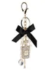 2021 Nouvelle imitation Perle Perfume Bottle Keychain Car Honder Halder Sac charme Accessoires Accessoires Bow Key Chain Fashion Corvonneurs 6243476