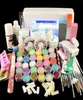 Ensemble complet en poudre acrylique kit de gel uv brosse stylo uv lampe nail art bricol