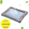 Cat Beds Furniture New Cooling Pet Bed For Dogs House Dog Beds Large Pets Products Puppies Mat Cool Breathable Cat Sofa Supplies Dro Dhdpa