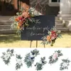 Decoratieve bloemen Kunstmatige bruiloftsboog bloemenkit Boho Garland gordijnen deurdecoratie welkom bord