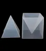 Super Pyramide Moule de silicone résine Bijoux artisanal Moule cristallin avec cadre en plastique bijoux artisanat résine autre rangement domestique org4361205