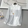 Blouses pour femmes mori kei vêtements coton chemises patchwork rayées guitare de printemps broder japonais 2000S style y2k top