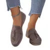 Fodrad päls slider mulor kvinnor tofflor loafer 100% riktiga läder klassiker klänningskor mode originalutgåva