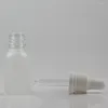 Storage Bottles China Suppliers Transparent 15ml Frosted Glass Dropper Essential Oil Packaging
