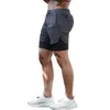 Heren Slow Running Fitness Shorts Sport Running Training Heren Fast Drying Beach Gym 2-in-1 Sports Shorts 240430