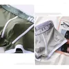 Sous-fonds Fashion Men's Pantes Cotton Boxer Shorts Man Sous -wear Mens Boxers Sexy U Convex Male Brepwant Male Plus taille 4pcs