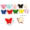 10pcs 14x16 mm Acrylic Butterfly Charms Alloy Metal Charm Wiselant do naszyjnika