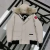 Canadas Goosejacket Luksusowy projektant Down Parkas Kurtki zimowe ubrania robocze kurtka na zewnątrz zagęszczona moda ciepła utrzymanie para na żywo transmisja gęsi kurtka 353