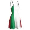Urban Sexy Dresses En exotisk kvinnor klänning en italiensk klänning. Italien. Den italienska flaggan. Full uppsättning av National Flag Womens Pendant Dress Unique Club Comedy Retro Style D240510