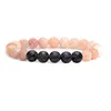 Bärad naturlig ädelsten mode pärla armband rose kvart/tiger öga // vattenmelon/rosa aventurin/malakit stenläkning br dhgarden dhbqv