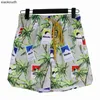 Rhude High End Designer Shorts pour Chaopai All Coconut Tree Casual Lace Up Shorts Mens et Womens High Street Beach avec 1: 1 Étiquettes originales