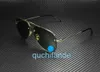 Marca clássica Retro Yoisill Sunglasses 11 M 003 Gold Unissex Authentic 59mm Mulheres Mulheres Polarizadas Óculos de Sol