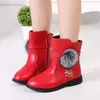 Stivali inverno di moda femminile scarpe da neve calde peluche baby baby comodo stivale in pelle per bab