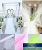 48cmx5m Tissu cristal en organza tulle rouleau de décoration table mariage orgue chaise chaise en tulle jupe de mariage décor667001209