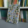 Haftowe tkaniny kwiatowe notebooki dziennik estetyczny kreatywny retro notatnik ręka książka studencka zaopatrzenie