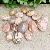 Dekorativa figurer 1 st 35G-260G Natural Polished Crystal Cherry Blossom Flower Agate Palm Stone For Healing Gifts