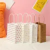 3pcs enveloppe cadeau 4pcs Sacs-cadeaux en papier doré en or