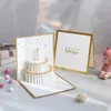 1PCS 3D-Grußkarten alles Gute zum Geburtstagskarte für Mädchen Kinder Weihnachten Hochzeits Geburtstagstorte Popup Grußkarten Postkarten Geschenke