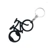 Keychains 50pcs Metal Beer Bicycle Botter Bottle Keychain Bike Key Rings for Lover Biker Openders Creative Gift Cycling