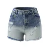 Shorts femminile femminile in denim pantaloncini jeans strappati pantaloncini medio aumentano jeans cortini da donna shorts 2023 shorts sport sciolti homewear y240504