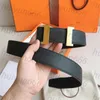 Cintura di design per donna uomo regalo moda cinture arancioni bianche fibbia lettere in pelle autentica business whrona casual larghezza 3,8 cm con scatola