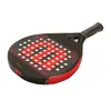 2024 Profissional Padel Paddle Tennis Racket Soft Face Fiber de carbono EVA Sports Racquet Outdoors Equipamento 240509