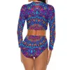 Women's Swimwear Ethnic Mandala Bikini Swimsuit Vintage Print High Waist Sexy Kawaii Set Women Push Up Design Bathing Suit