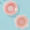 Breast Pad 6 pairs of reusable Nipple covers with box self-adhesive silicone chest invisible latex pad Petal womens stickers Q240509