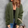 Kvinnors stickor Fashion Women Sweater Cardigan Solid Color Long Sleeve Loose Casual Tops Womens Plus Size Kvinnliga utkläder damer