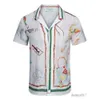 Designer Casablanca Shirt a maniche corte Hawaiian Beach Viaggi Fashi