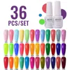 Clou Beaute 36pcs Color Gel UV polacco Serie inverno estate Vernistica Semi permanente Nail art per design 240430