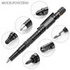 Verteidigung Taktischer Stift Outdoor Survival Self Rescue EDC Tool Multi -Funktion Flaschenöffner Notfall -Taschenlampe Schraubendreher 240509