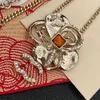 Designer Pendant C-Letter Halsbands smycken Högkvalitativ kopparhalsband Pärlkedjor Kvinnor Trendiga Personlighet Bröllop Julpresent