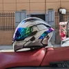 Orz Motobike Helmet Unisex Motocycle Helmets Modular Filp Up Full Face RacingデュアルバイザーDOT承認240509