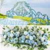 100 cmartificiel Row Flower for Wedding Supply Silk Rose Peony Wall Dethropment Arch Fake Flowers Decoration DIY 240510