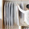 Armadio di abbigliamento deposito 3 pezzi/set abiti vestiti toppola pendere abito er abito cappotto organizzatore drop drop drop drop home home garden hous otpht otpht