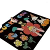 Punte di carpetti Matro per pavimenti per pavimenti fumetti divertimento di seta animale piede domestico sporco resistente alla porta della polvere