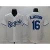 Baseball Jerseys Jogging Vêtements Jersey Royal Team Fan Elite Edition Royals 16 # B.Jackson