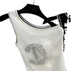 Camisoles Tanks Designer Early Spring Promi schwere Branchenbrief Nagel Perle Micro Elastiz