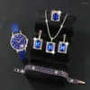 Zegarek na rękę panie proste zegarki dhinestone swobodny skórzany kwarc i luksusowy kwadratowy cyrkon akcesoria biżuterii