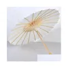 Outra festa de evento fornece casamento 60pcs Parasóis de noiva Branco Itens de beleza de beleza de beleza chineses Diâmetro de guarda -chuva 60C dhuax