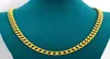 Real 18k Yellow Fine Solid Gold GF Miami Cuban Chain Necklace 24 Inch Custom Box Lock Men 10mm width 5mm Thickness Heavy3146985
