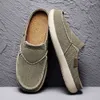 Men Half canvas slippers gratis verzending 2022 designer slip op schoenen zomer ademend lichtgewicht dropshipping