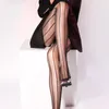 Donne calze da donna calze lucide da donna Ultra-sottile cornice aperto Strispe verticali lucide a cavallo lucido sexy liscio sexy